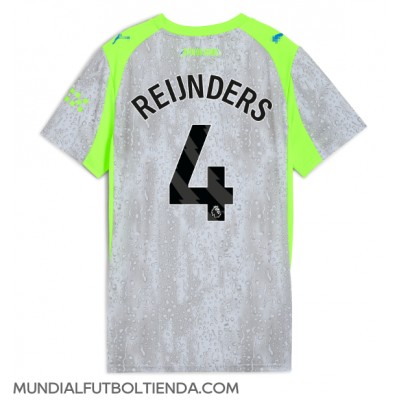 Camiseta Manchester City Tijjani Reijnders #4 Tercera Equipación Replica 2025-26 para mujer mangas cortas Camiseta Manchester City Tijjani Reijnders #4 Tercera Equipación Replica 2025-26 para mujer mangas cortas
